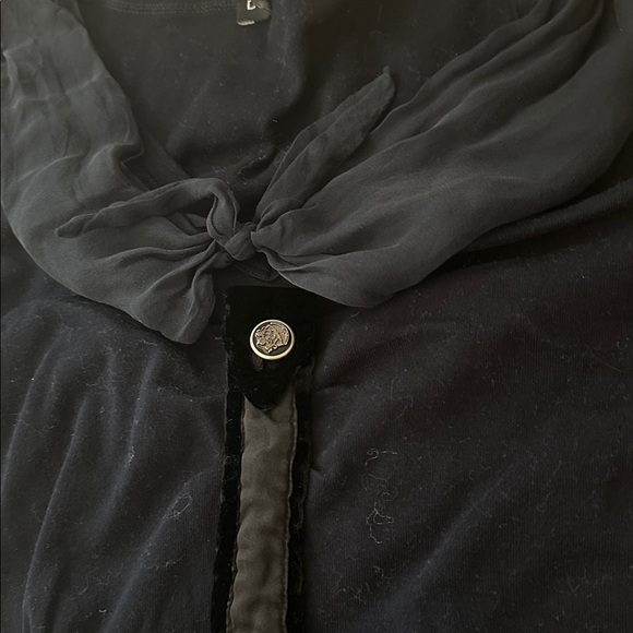 Dolce & Gabbana Cowl Neck Short Sleeve Top size S/M Blouse Formal - Picture 6 of 8